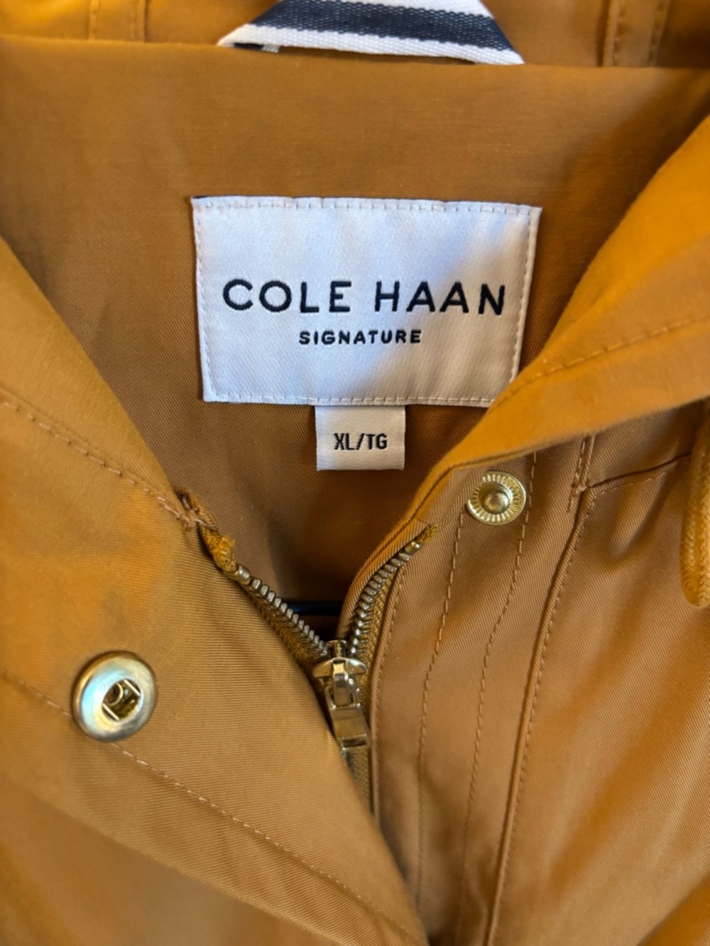 Cole Haan Women's Hooded Jacket in Camel Brown - Picture 2 of 6
